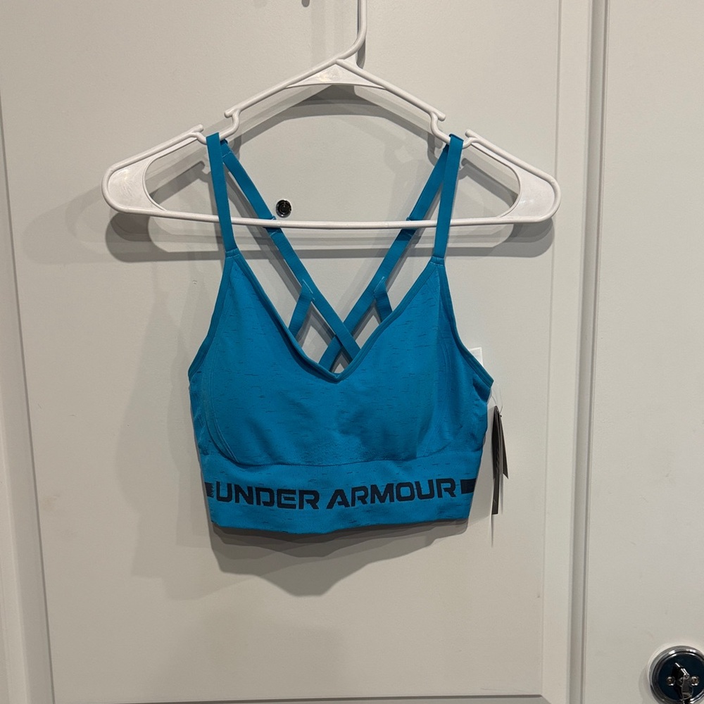 Under Armour Teal Sports Bra with Strappy Back